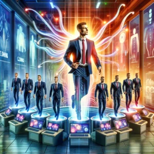 Cloning A Players in a high-tech business office