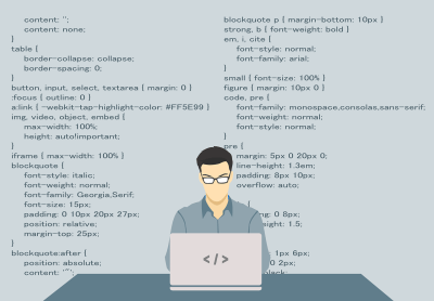 Person conducting website migration from one hosting provider to another on a laptop